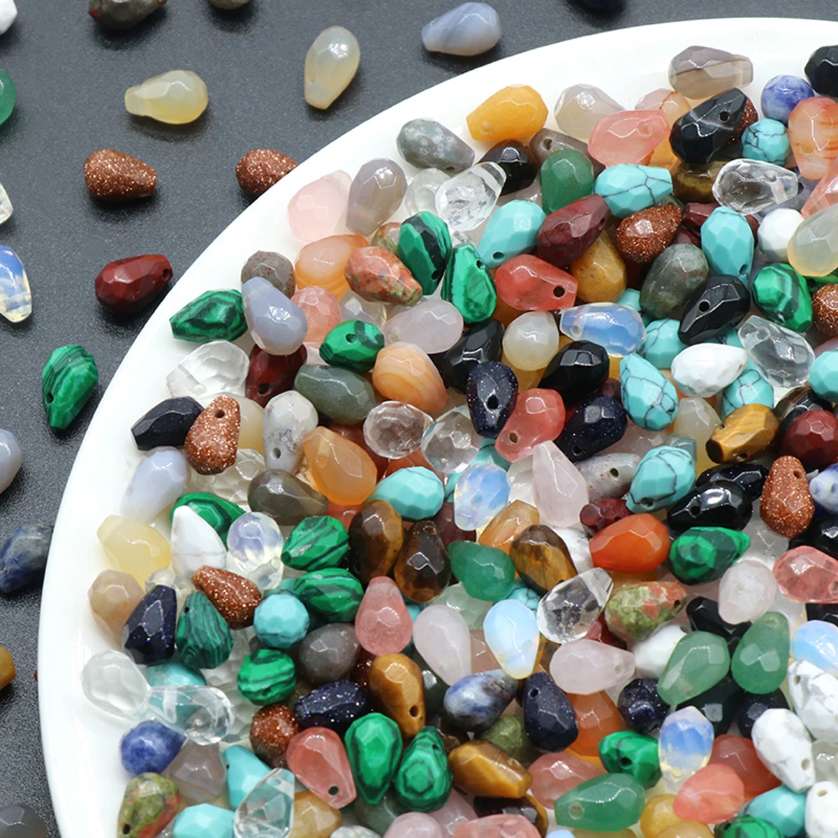 10 Pcs Waterdrop Shape Natural Crystal Stone Pendant Faceted Quartz Agate Jade Bead Charms Jewelry Making Necklace Bracelet Gift
10 Pcs Waterdrop Shape Natural Crystal Stone Pendant Faceted Quartz Agate Jade Bead Charms Jewelry Making Necklace Bracelet Gift