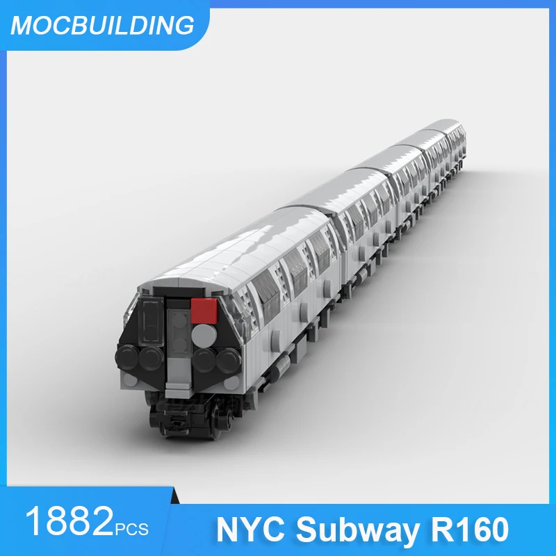 MOC Building Blocks NYC Subway R160 Model DIY Assemble Bricks Transportation Educational Children Toys Kids Xmas Gifts 1882PCS
MOC Building Blocks NYC Subway R160 Model DIY Assemble Bricks Transportation Educational Children Toys Kids Xmas Gifts 1882PCS