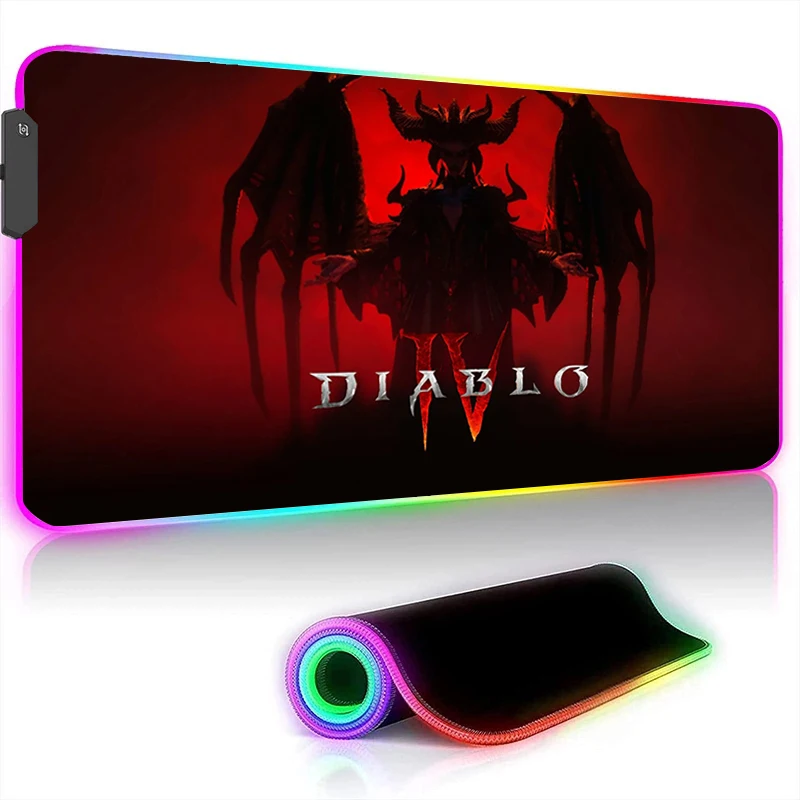 Diablo 4 Rgb Mouse Pad Gaming Accessories Backlit Mousepad Anime Gamer Keyboard Desk Mat Pc Cabinet Games Computer Mouse Mat
Diablo 4 Rgb Mouse Pad Gaming Accessories Backlit Mousepad Anime Gamer Keyboard Desk Mat Pc Cabinet Games Computer Mouse Mat