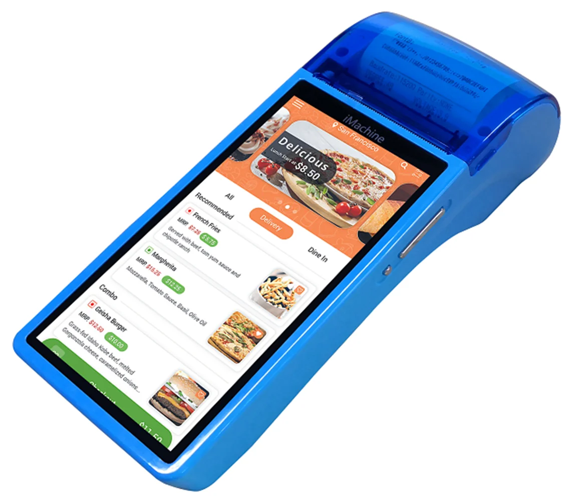 Android Smart Handheld mobile POS терминал сенсорный экран pos системы с принтером wifi
Android Smart Handheld mobile POS терминал сенсорный экран pos системы с принтером wifi