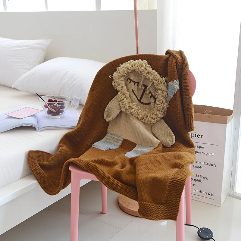 Ins Knit Baby Blanket for New Born Lion Elephant Bedding Cover Swaddle Blankets Infant Mother Kid Throw Blanket Baby Born Quilt
Ins Knit Baby Blanket for New Born Lion Elephant Bedding Cover Swaddle Blankets Infant Mother Kid Throw Blanket Baby Born Quilt