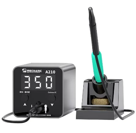 Портативная настольная паяльная станция MECHANIC A210, мини-паяльник с точным контролем температуры и защитой от короткого замыкания
Портативная настольная паяльная станция MECHANIC A210, мини-паяльник с точным контролем температуры и защитой от короткого замыкания