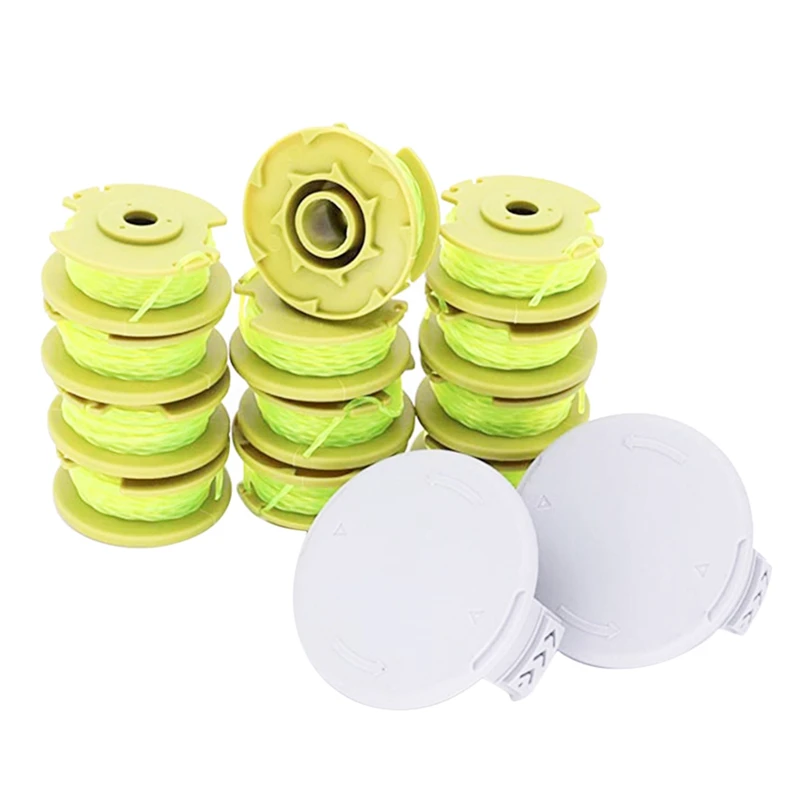 AT14 12 Pack 11Ft 0.080Inch Replacement Trimmer Spools With 2 Caps For Ryobi One Plus AC80RL3 18V 24V 40V Cordless Trimmers
AT14 12 Pack 11Ft 0.080Inch Replacement Trimmer Spools With 2 Caps For Ryobi One Plus AC80RL3 18V 24V 40V Cordless Trimmers