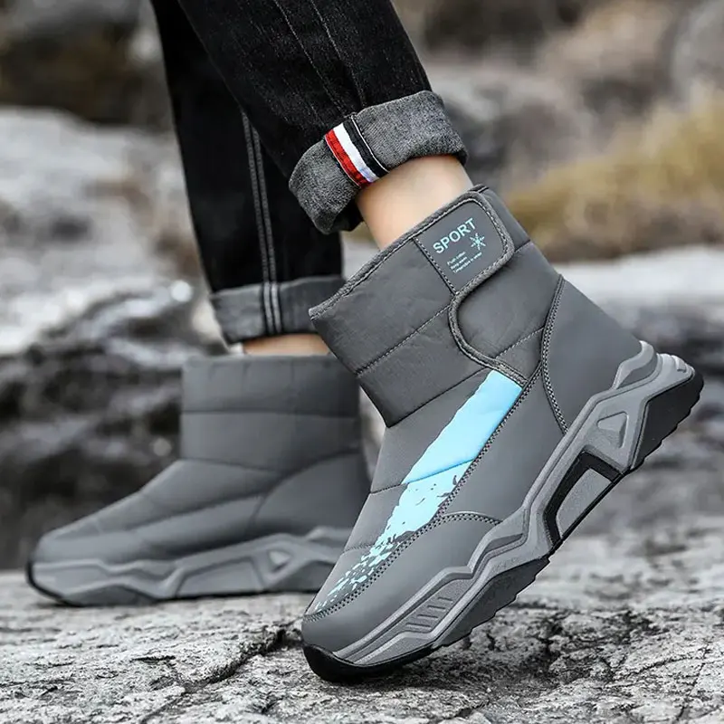 MB32117 Men High-top Hiking Shoes Trend Plus Velvet Thick Non-slip Casual Sports Shoes Outdoor Comfortable Warm Slip-on Male Sno 
MB32117 Men High-top Hiking Shoes Trend Plus Velvet Thick Non-slip Casual Sports Shoes Outdoor Comfortable Warm Slip-on Male Sno