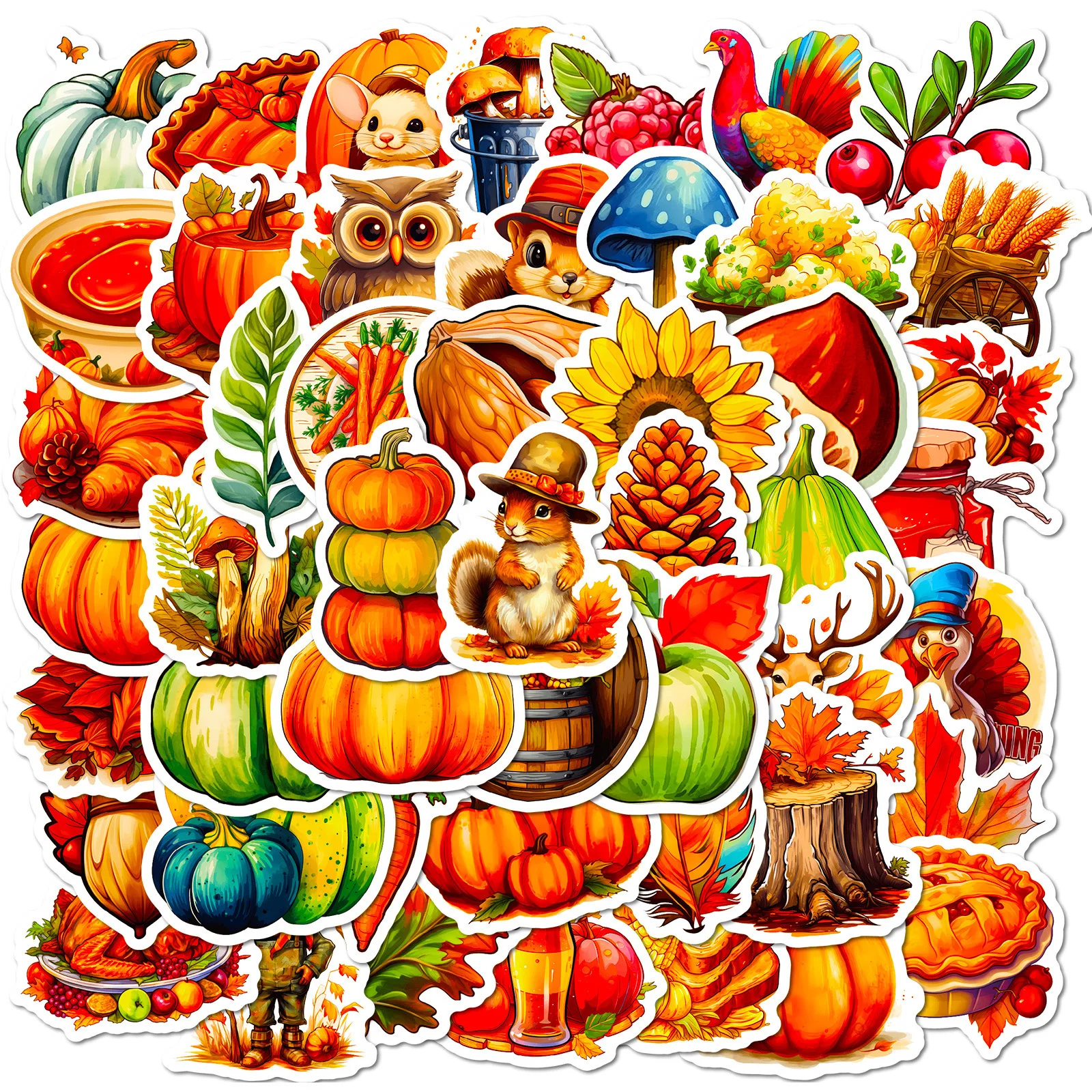 10/30/50PCS Popular Cartoon Thanksgiving Sticker Pack Skateboard Guitar Decoration DIY Laptop PVC Kids Graffiti Decals Wholesale
10/30/50PCS Popular Cartoon Thanksgiving Sticker Pack Skateboard Guitar Decoration DIY Laptop PVC Kids Graffiti Decals Wholesale