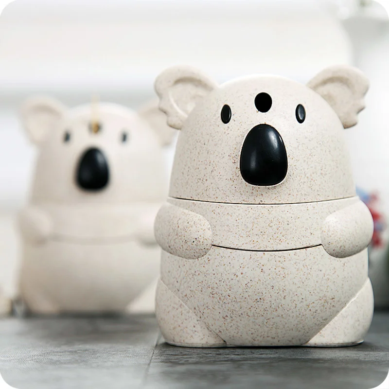 wheat Fiber cartoon koala automatic toothpick box creative press type household living room toothpick holder toothpick holder
wheat Fiber cartoon koala automatic toothpick box creative press type household living room toothpick holder toothpick holder