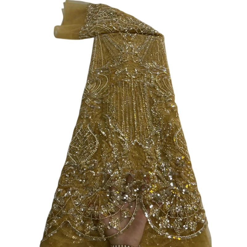 5Yards Luxury Elegant Embroidered Latest African Tub Lace With Lots Beads and Stones Fabric for Wedding Party Dress NN776_R
5Yards Luxury Elegant Embroidered Latest African Tub Lace With Lots Beads and Stones Fabric for Wedding Party Dress NN776_R