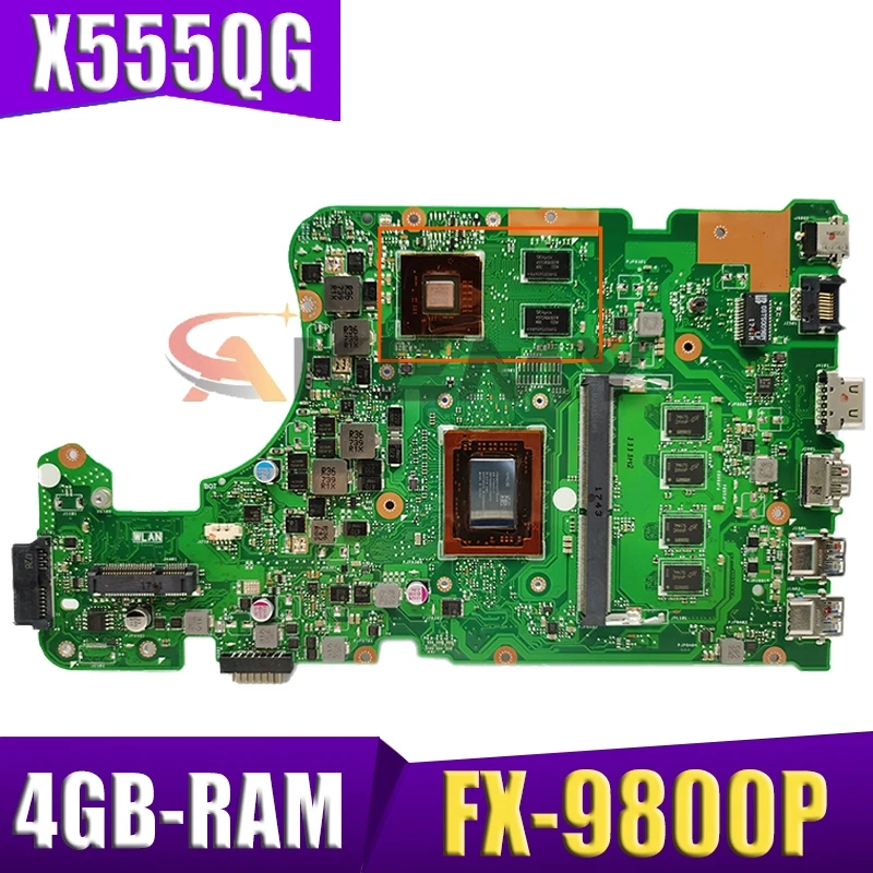 Материнская плата для ноутбука X555QG для ASUS X555QG оригинальная материнская плата 4GB-RAM FX-9800P 2GB
Материнская плата для ноутбука X555QG для ASUS X555QG оригинальная материнская плата 4GB-RAM FX-9800P 2GB