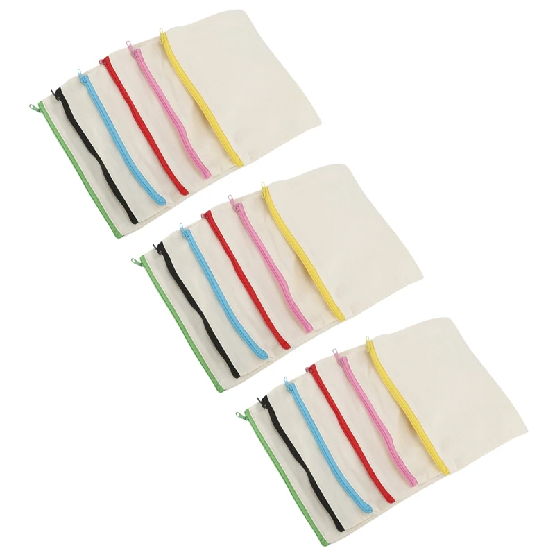 54 Pieces Canvas Makeup Bag Multipurpose Cosmetic Bag Travel Toiletry Pouch Pen Coin Bag Blank DIY Bag With Zipper
54 Pieces Canvas Makeup Bag Multipurpose Cosmetic Bag Travel Toiletry Pouch Pen Coin Bag Blank DIY Bag With Zipper