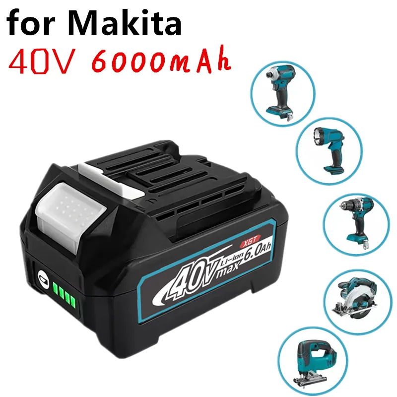 【Upgrade to 6000mAh】40V 6000Ah Replacement Li-Ion Battery for BL4025 Makita XGT 40 BL4040 191B36-3 Battery Li-Ion Power Tools
【Upgrade to 6000mAh】40V 6000Ah Replacement Li-Ion Battery for BL4025 Makita XGT 40 BL4040 191B36-3 Battery Li-Ion Power Tools