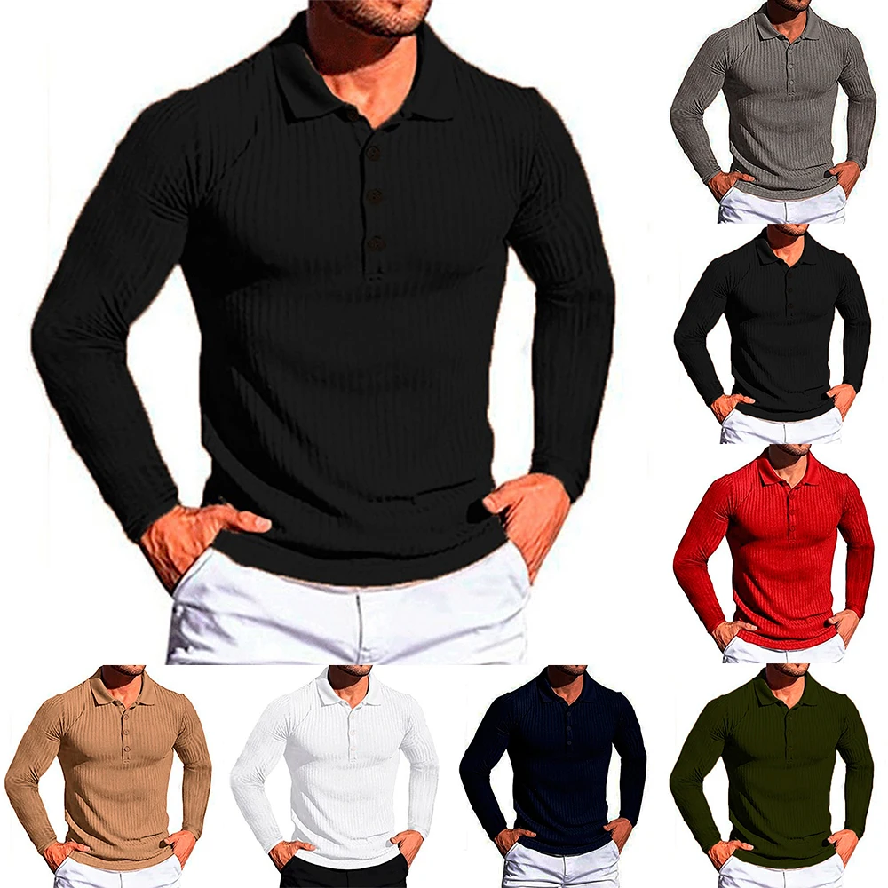 Mens Lapel Long Sleeve Muscle Tops Casual T-shirt Blouse Pullover Tee Shirts Autumn Winter Thermal Tops
Mens Lapel Long Sleeve Muscle Tops Casual T-shirt Blouse Pullover Tee Shirts Autumn Winter Thermal Tops