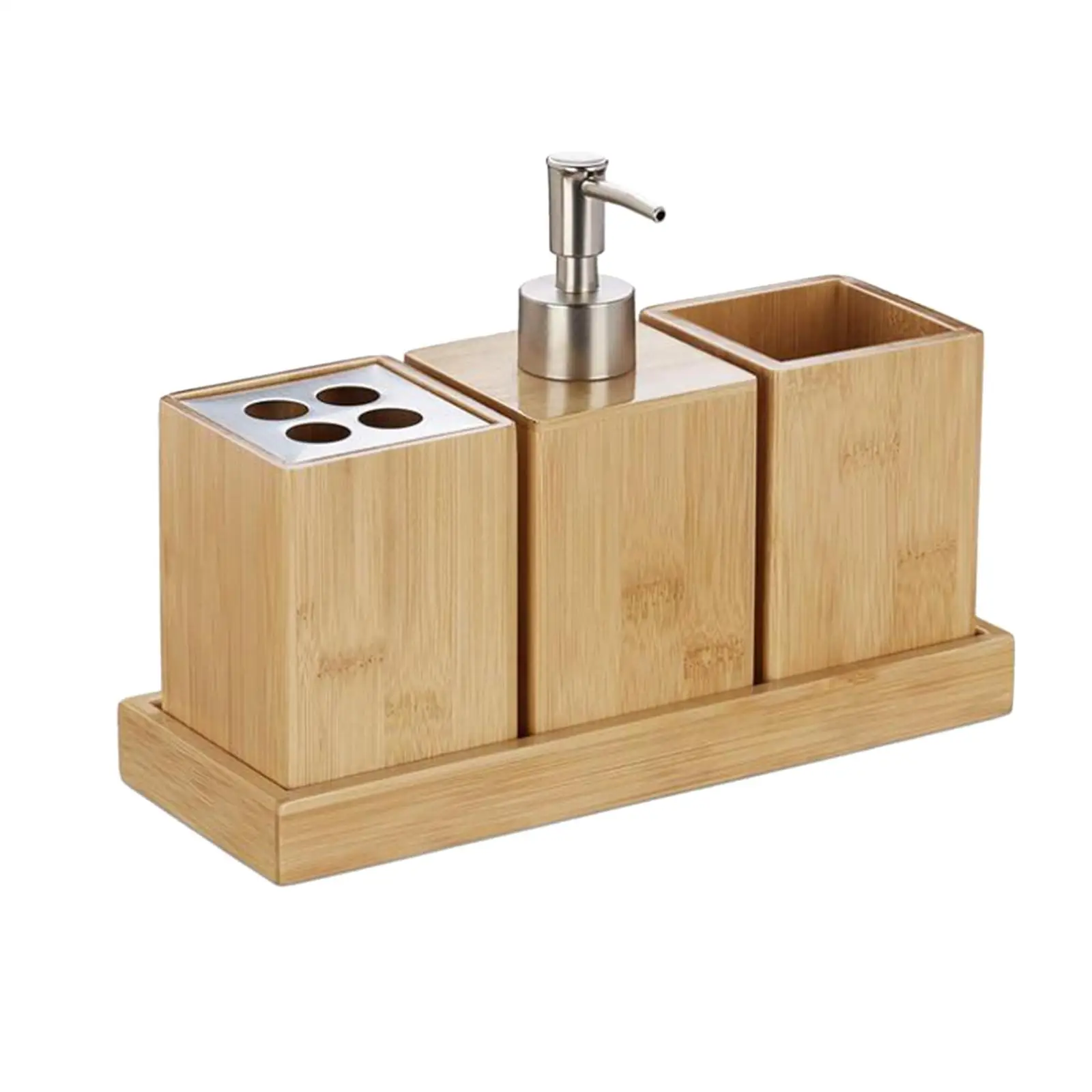 4Pcs Bathroom Accessories Set Rinse Cup with Soap Dispenser Multifunction 
4Pcs Bathroom Accessories Set Rinse Cup with Soap Dispenser Multifunction