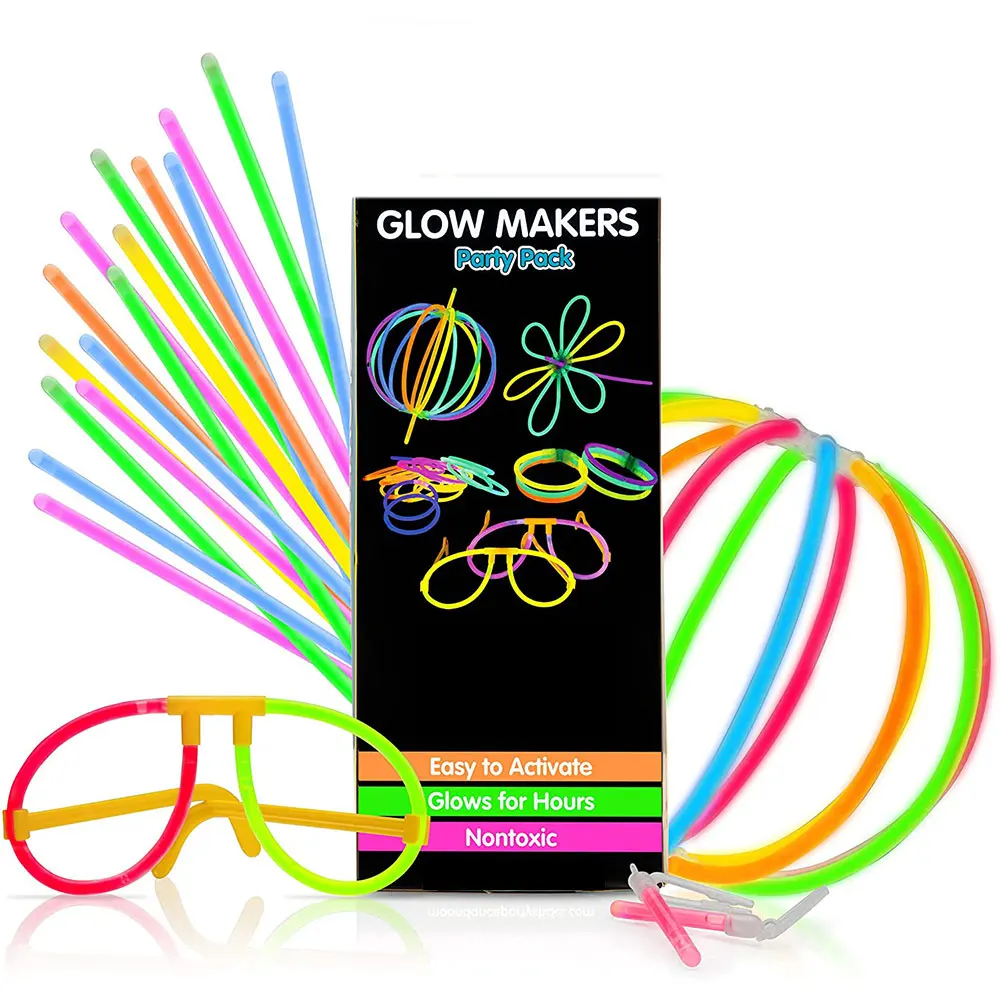 Party Fluorescence Light Glow Sticks Kit With Connectors DIY Christmas New Year Concert Colorful Glow Stick for Party Supplies
Party Fluorescence Light Glow Sticks Kit With Connectors DIY Christmas New Year Concert Colorful Glow Stick for Party Supplies