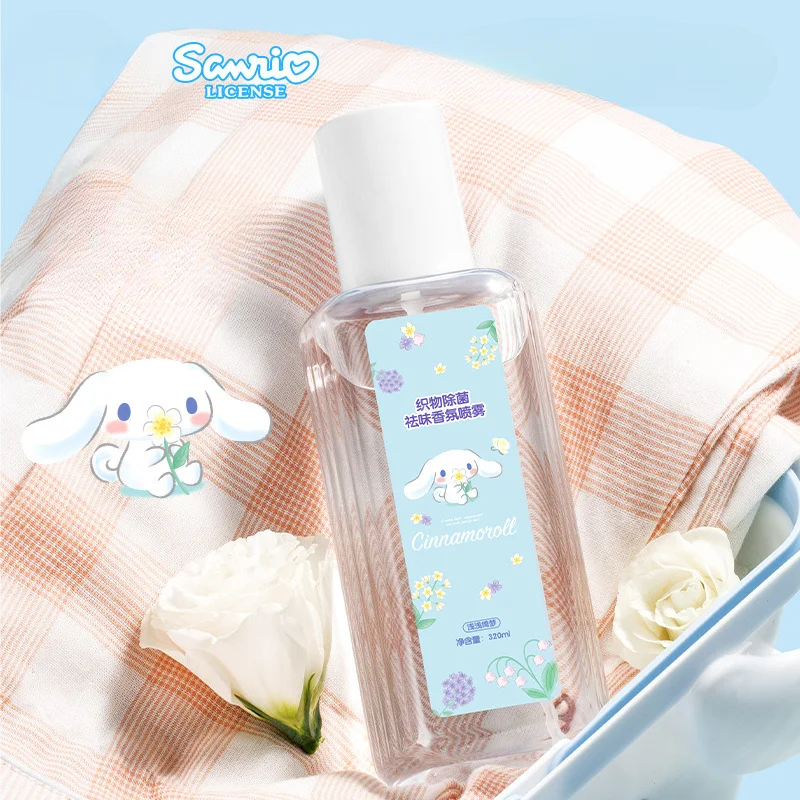 320ml Sanrio Cinnamoroll Aroma Spray Natural Fragrance Clothes Deodorizing Fragrance Sterilizing Practical Household Products
320ml Sanrio Cinnamoroll Aroma Spray Natural Fragrance Clothes Deodorizing Fragrance Sterilizing Practical Household Products