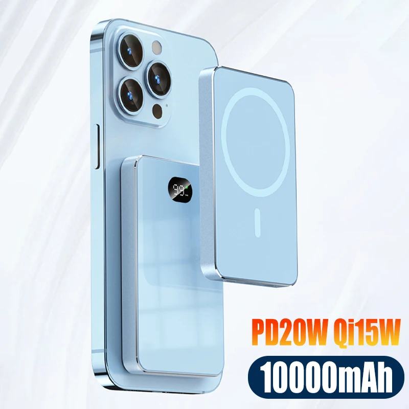 10000mAh Metal MacSafe Powerbank Wireless Magnetic Portable External Spare Auxiliary Battery Slim Power Bank For iPhone 12 13 14
10000mAh Metal MacSafe Powerbank Wireless Magnetic Portable External Spare Auxiliary Battery Slim Power Bank For iPhone 12 13 14