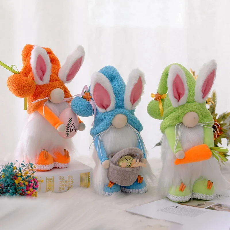 NEW-Easter Bunny Gnome Plush Elf Decorations Handmade Scandinavian Rabbit Spring Easter Day Decor Home Ornament Gift 
NEW-Easter Bunny Gnome Plush Elf Decorations Handmade Scandinavian Rabbit Spring Easter Day Decor Home Ornament Gift