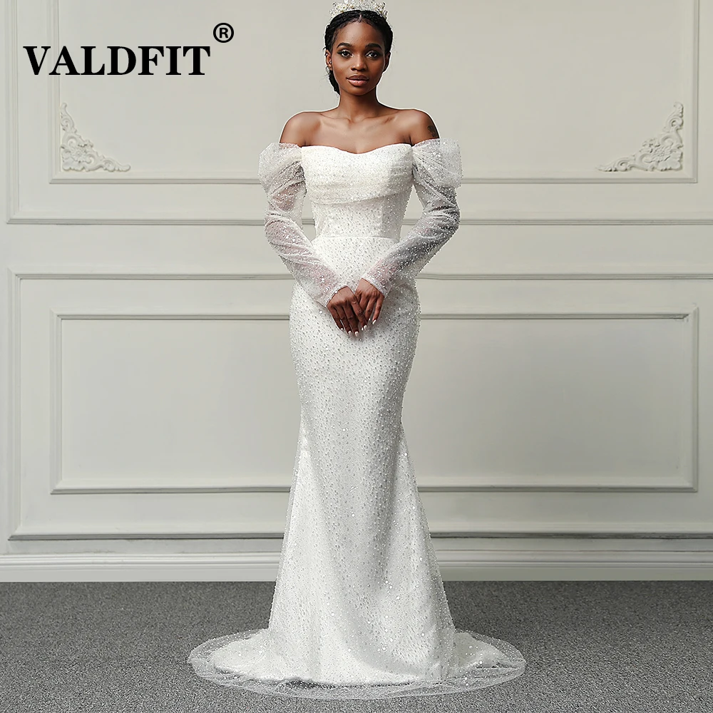 Женское свадебное платье с длинным рукавом, с кристаллами
Женское свадебное платье с длинным рукавом, с кристаллами