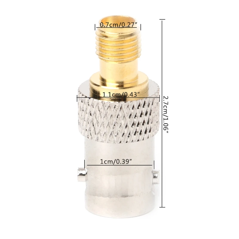 BNC Female Plug to SMA Female Jack Antenna Adapter Copper Connector Converter Drop Shipping
BNC Female Plug to SMA Female Jack Antenna Adapter Copper Connector Converter Drop Shipping