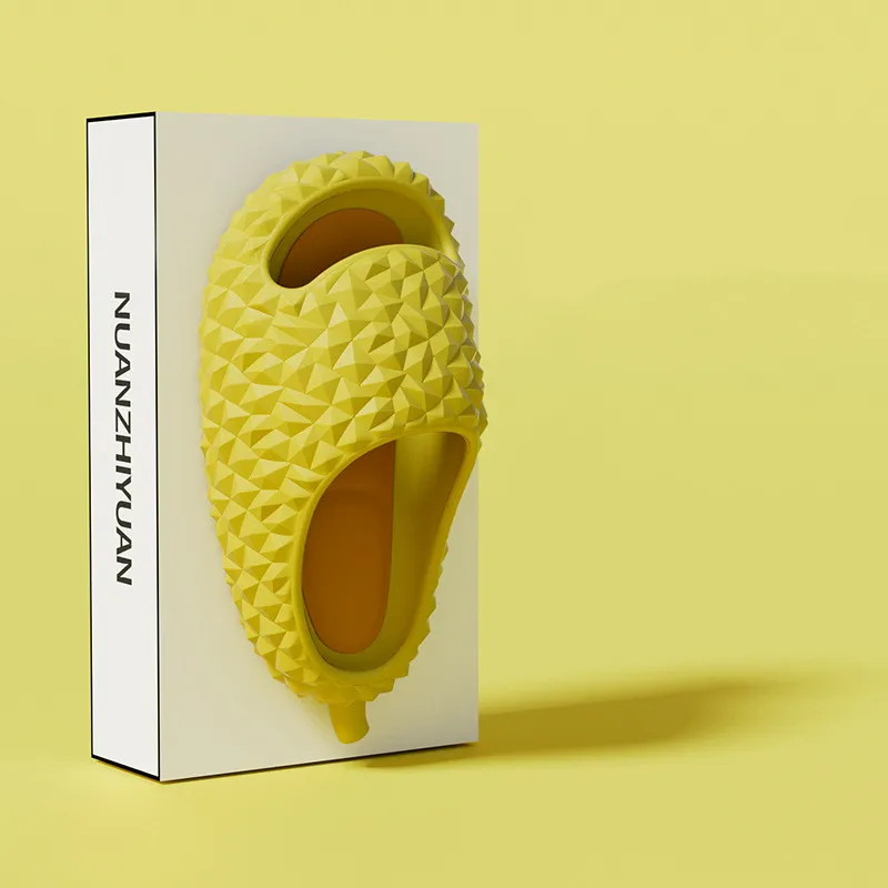 Fashion Funny Durian Summer Ladies Sandals Slippers Home Indoor Outdoor EVA Soft Flat Antiskid Men and Women Couple Slides Shoes
Fashion Funny Durian Summer Ladies Sandals Slippers Home Indoor Outdoor EVA Soft Flat Antiskid Men and Women Couple Slides Shoes