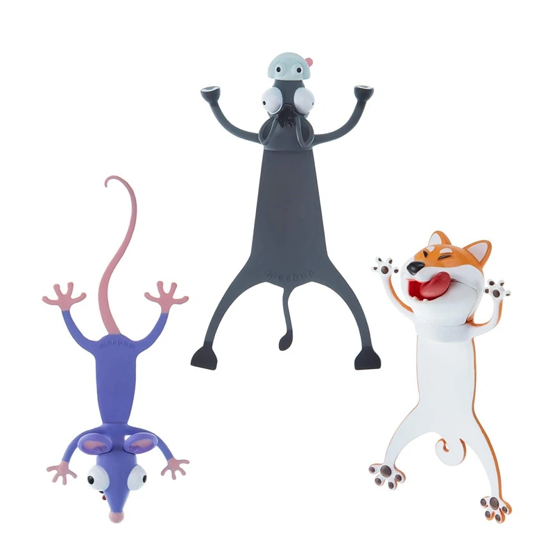3 PCS 3D Cartoon Animal Bookmark Reading Book Markers Funny Cute Squashed Animals Bookmark For Kids Boys Girls Students
3 PCS 3D Cartoon Animal Bookmark Reading Book Markers Funny Cute Squashed Animals Bookmark For Kids Boys Girls Students