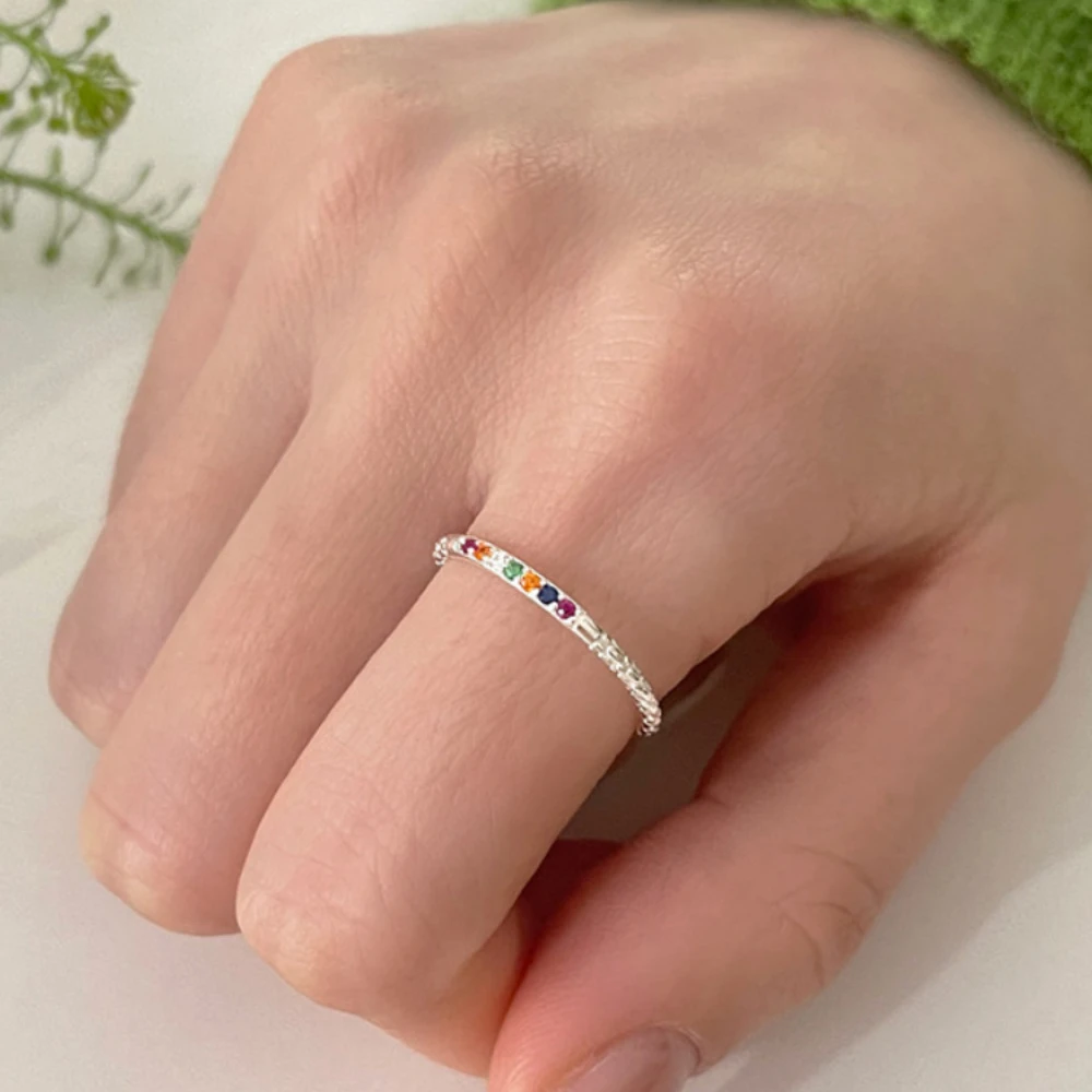 925 Rainbow Fine Sparkle Diamond Ring Women's Lava Irregular Ring Tail Ring Joint Ring Korean Jewelry
925 Rainbow Fine Sparkle Diamond Ring Women's Lava Irregular Ring Tail Ring Joint Ring Korean Jewelry