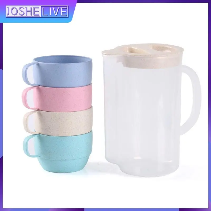 /set Cold Kettles Cups Suit Reusable Eco Friendly Biodegradable Wheat Straw Drinking Kettle Drinking Cup Set Coffee Tea Pot
/set Cold Kettles Cups Suit Reusable Eco Friendly Biodegradable Wheat Straw Drinking Kettle Drinking Cup Set Coffee Tea Pot