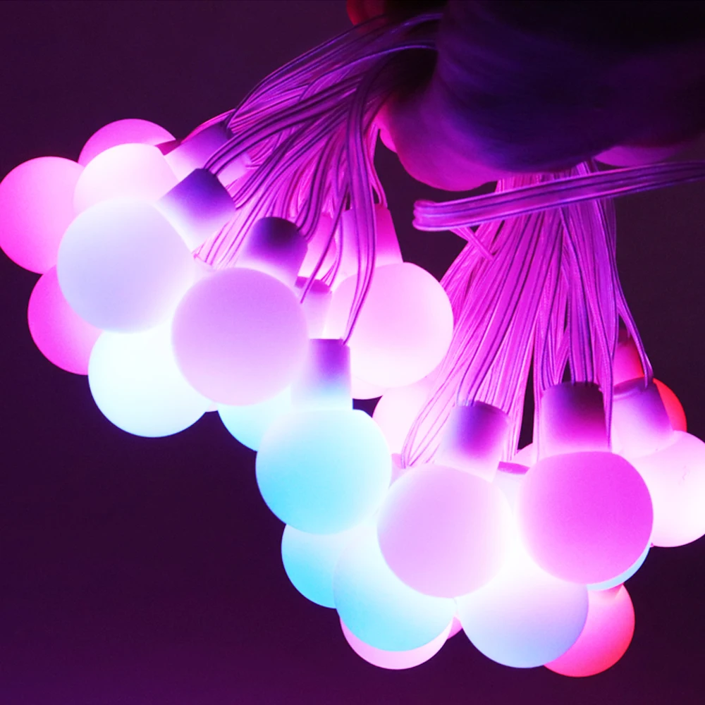 WS2812b LED Round Ball String Lights Addressable Individually Strip For Holiday Outdoor Decor Christmas Party Decoration DC5V
WS2812b LED Round Ball String Lights Addressable Individually Strip For Holiday Outdoor Decor Christmas Party Decoration DC5V