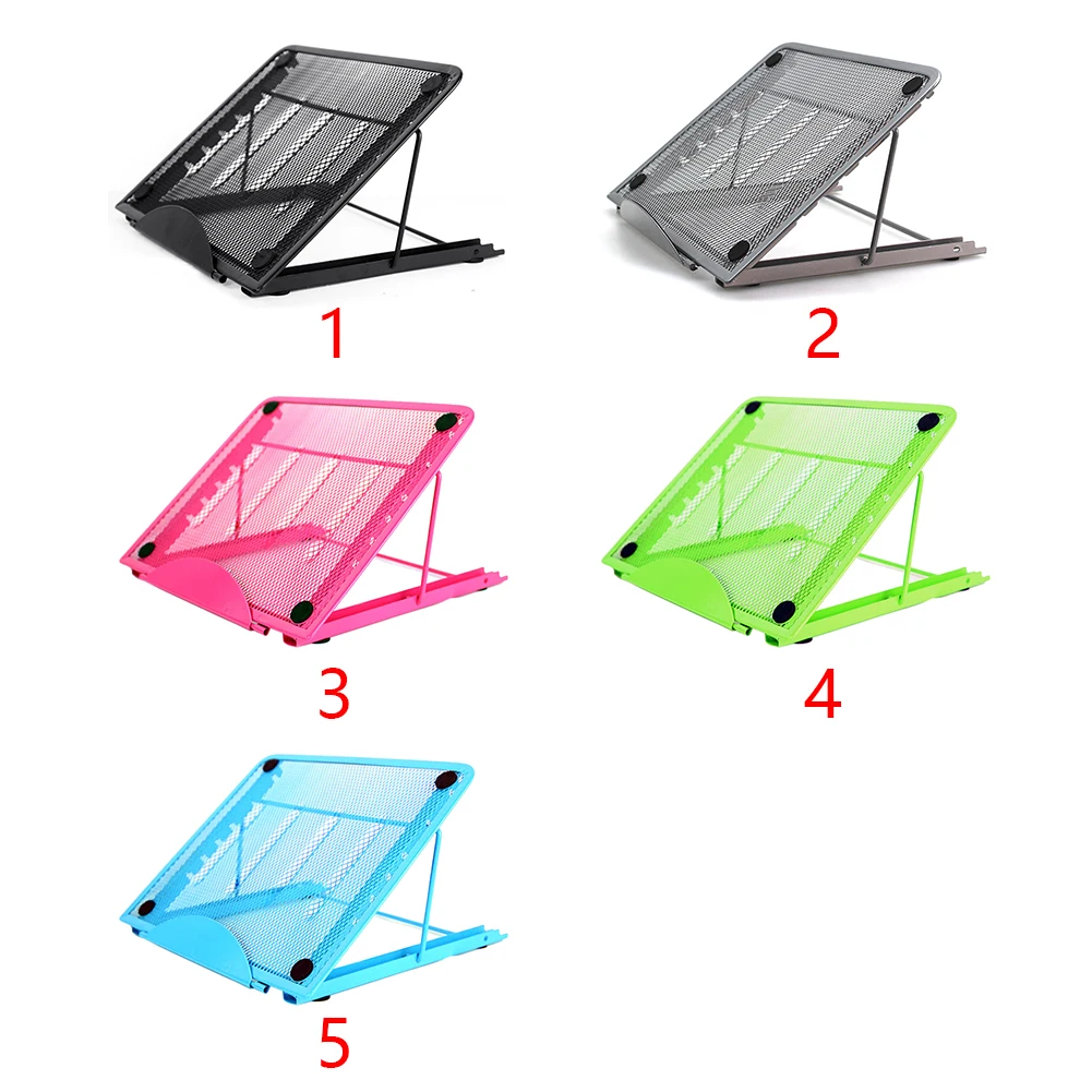 Laptop Stand Non Slip Desktop Portable Metal Mesh Cooling Rack Folding Ventilated Adjustable Holder high quality 24*19*1.5cm
Laptop Stand Non Slip Desktop Portable Metal Mesh Cooling Rack Folding Ventilated Adjustable Holder high quality 24*19*1.5cm