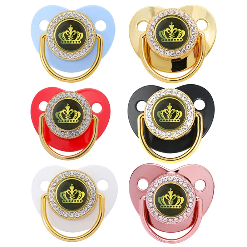 Bling Crown 11 Colors Pacifier with Pacifiers Chain Clip Silicone Infant Nipple Dummy Soother New born Baby Gift 0-24M
Bling Crown 11 Colors Pacifier with Pacifiers Chain Clip Silicone Infant Nipple Dummy Soother New born Baby Gift 0-24M