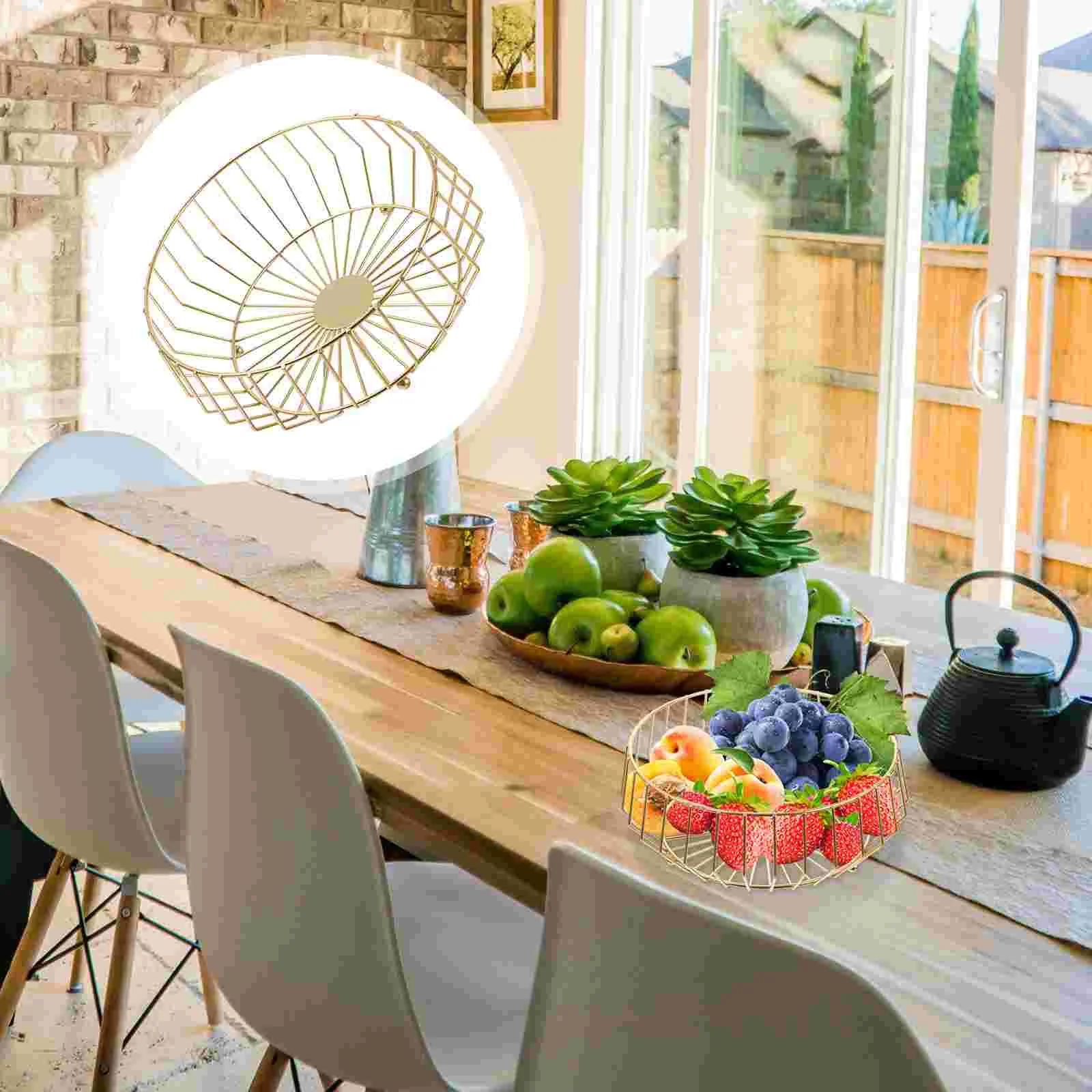 Basket Fruit Metal Wire Bowl Bread Storage Kitchen Vegetable Serving Decorative Snack Container Countertop Pantry Organizers 
Basket Fruit Metal Wire Bowl Bread Storage Kitchen Vegetable Serving Decorative Snack Container Countertop Pantry Organizers