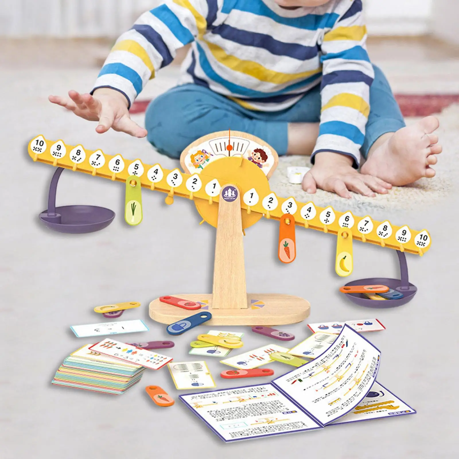 Math Balance Montessori Toy Math Learning Game for Early Math and Number Concepts for Kindergarten
Math Balance Montessori Toy Math Learning Game for Early Math and Number Concepts for Kindergarten
