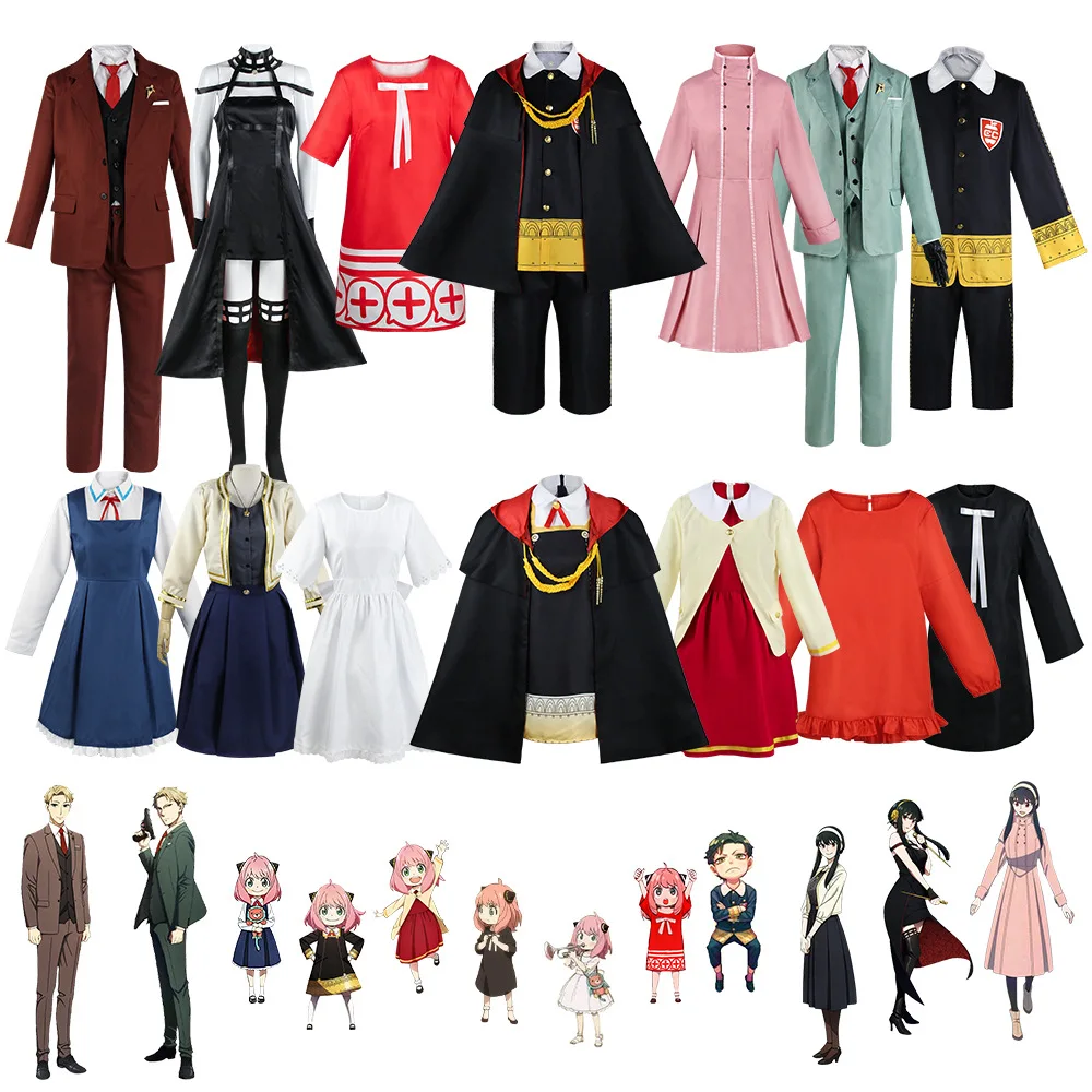Loid Yor Anya Forger Cosplay Costume Anime SPY×FAMILY Dress Shirt Pants Aldult Unisex Clothing Halloween Party Exquisite Suit
Loid Yor Anya Forger Cosplay Costume Anime SPY×FAMILY Dress Shirt Pants Aldult Unisex Clothing Halloween Party Exquisite Suit