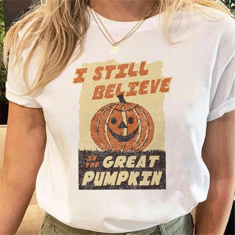 Cartoon Pumpkin Print Women's 90s Short Sleeve Autumn Fashion Retro T-shirt Clothes Women's Loose T-shirt Women's Printed T-shir
Cartoon Pumpkin Print Women's 90s Short Sleeve Autumn Fashion Retro T-shirt Clothes Women's Loose T-shirt Women's Printed T-shir