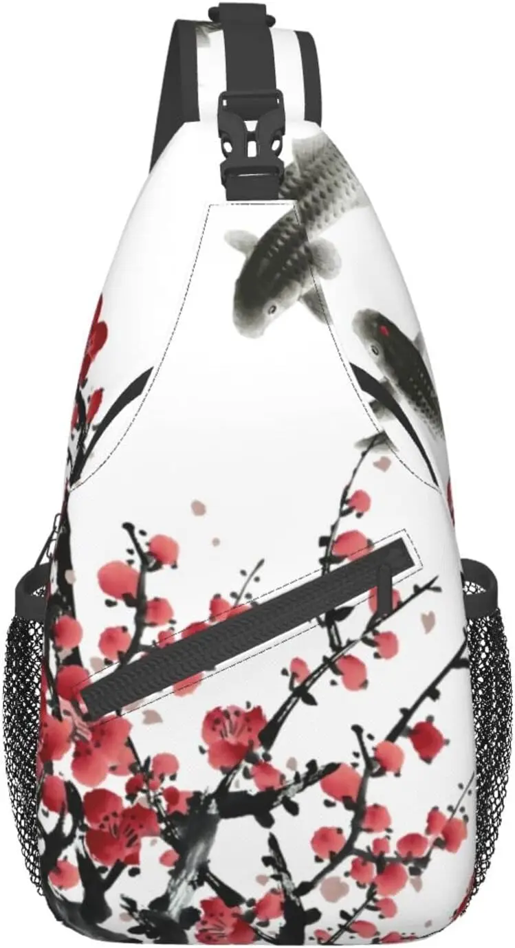 Red Plum Blossom Sling Bag Crossbody Backpack,Flower Blossom Bloom Trees Travel Hiking Casual Daypack for Men Women
Red Plum Blossom Sling Bag Crossbody Backpack,Flower Blossom Bloom Trees Travel Hiking Casual Daypack for Men Women