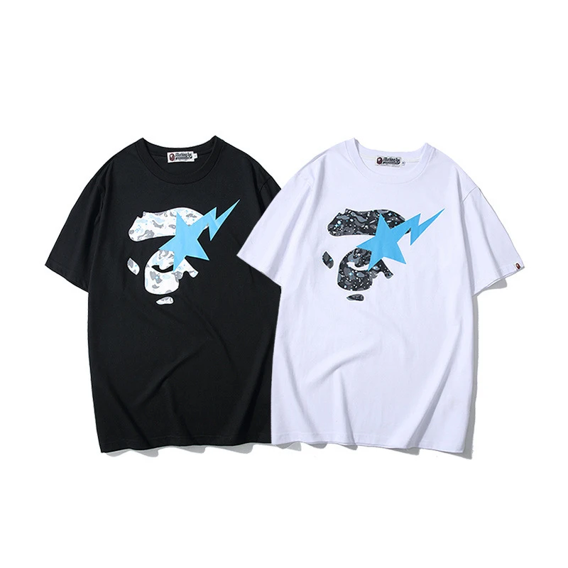 BAPE Summer Tshirt 2022 New Fashion Cotton Luminous Camouflage Star Print Short Sleeve Tee Clothing Shark T-shirt Tops Wholesale
BAPE Summer Tshirt 2022 New Fashion Cotton Luminous Camouflage Star Print Short Sleeve Tee Clothing Shark T-shirt Tops Wholesale
