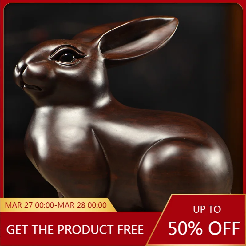 Rabbit Decoration Wooden Wood Carving Wood Pair Zodiac Wooden Rabbit Home Living Room and Bedside Rosewood Craft Gift
Rabbit Decoration Wooden Wood Carving Wood Pair Zodiac Wooden Rabbit Home Living Room and Bedside Rosewood Craft Gift
