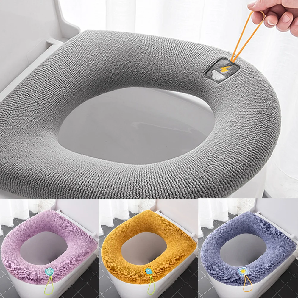 Bathroom Toilet Seat Cover Soft Winter Warm Plush Cushion O-shaped Washable Toilet Lid Cushion Household Supplies
Bathroom Toilet Seat Cover Soft Winter Warm Plush Cushion O-shaped Washable Toilet Lid Cushion Household Supplies