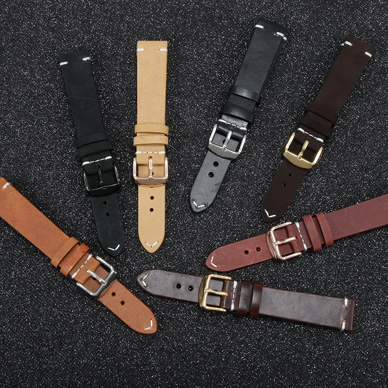 Vintage Cowhide Leather Watch With Stainless Steel Pin Buckle Substitute Tissot T035 207A T035 210A
Vintage Cowhide Leather Watch With Stainless Steel Pin Buckle Substitute Tissot T035 207A T035 210A