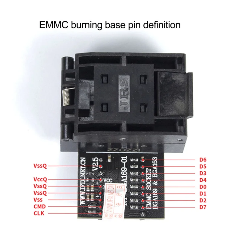 RT-BGA169-01 BGA169 / BGA153 EMMC адаптер V2.5 с 4 боксами BGA для программатора RT809H
RT-BGA169-01 BGA169 / BGA153 EMMC адаптер V2.5 с 4 боксами BGA для программатора RT809H