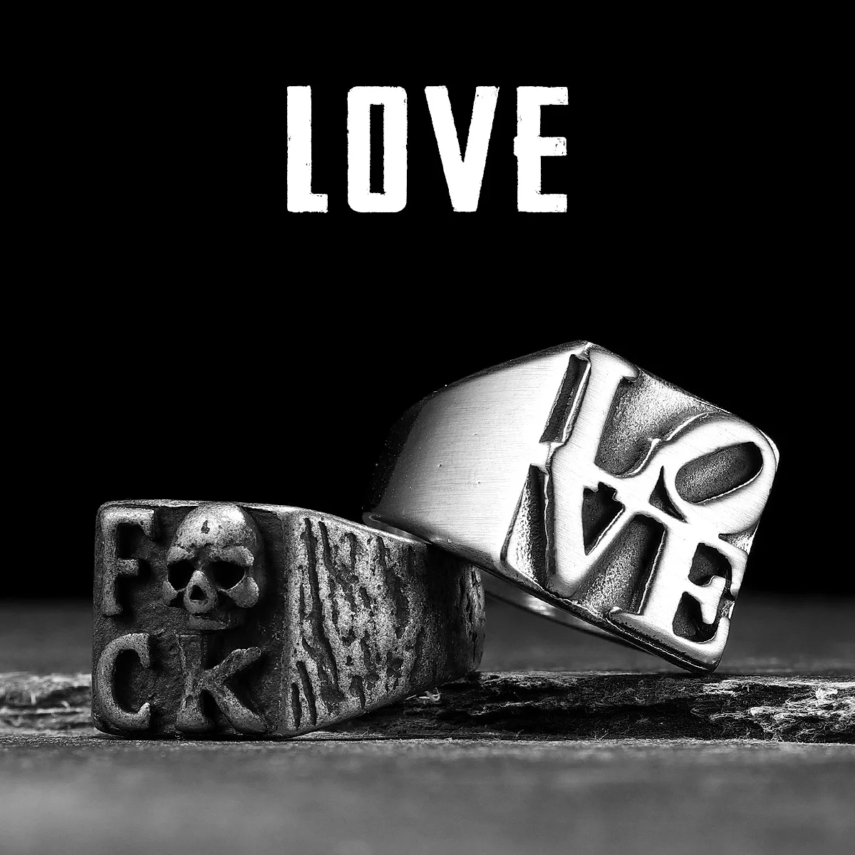 Love Couple Men Rings Stainless Steel Women Jewelry Punk Gothic Rock Vintage Black Cool Stuff Fashion Accessories Gift Wholesale
Love Couple Men Rings Stainless Steel Women Jewelry Punk Gothic Rock Vintage Black Cool Stuff Fashion Accessories Gift Wholesale