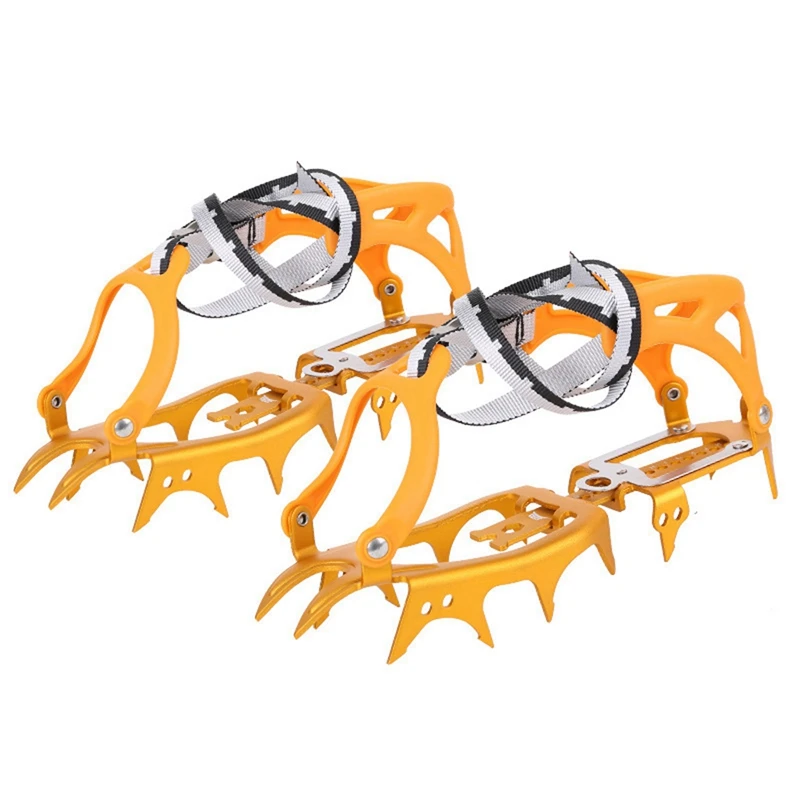 14 Teeth Ice Gripper Walking Crampons Ultralight Aluminum Alloy Mountaineering Crampons Equipment 
14 Teeth Ice Gripper Walking Crampons Ultralight Aluminum Alloy Mountaineering Crampons Equipment