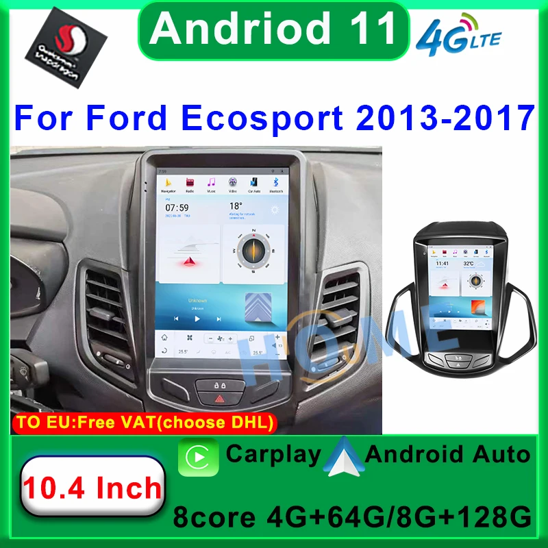 10,4 "Tesla style Qualcomm Android 11 для Ford EcoSport Android радио Автомобильный мультимедийный видеоплеер GPS навигация Carplay авто
10,4 "Tesla style Qualcomm Android 11 для Ford EcoSport Android радио Автомобильный мультимедийный видеоплеер GPS навигация Carplay авто
