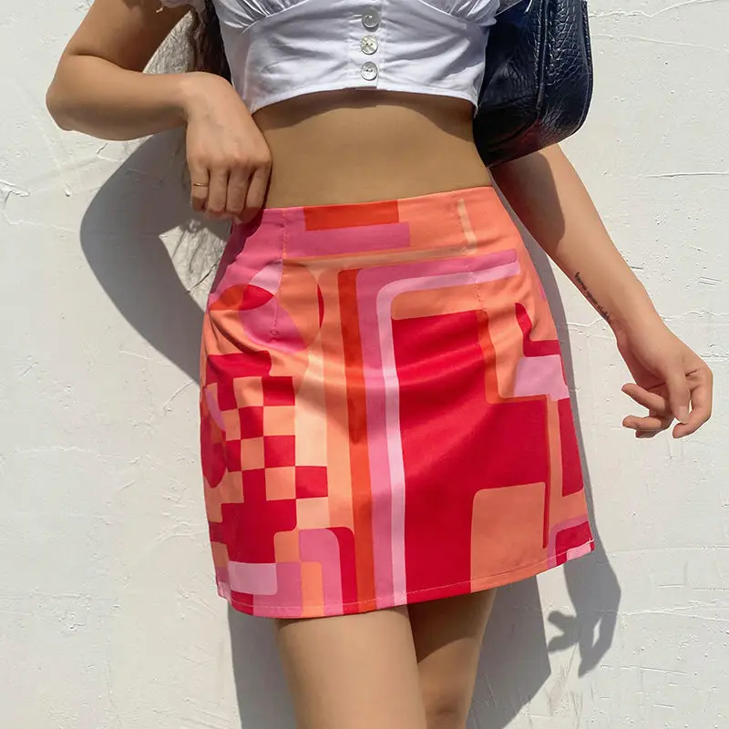 Irregular Graphic Printing Hot Girl Personality Short Skirt Summer Sexy Street Shooting Features Small Red Skirt Skirt Tide
Irregular Graphic Printing Hot Girl Personality Short Skirt Summer Sexy Street Shooting Features Small Red Skirt Skirt Tide