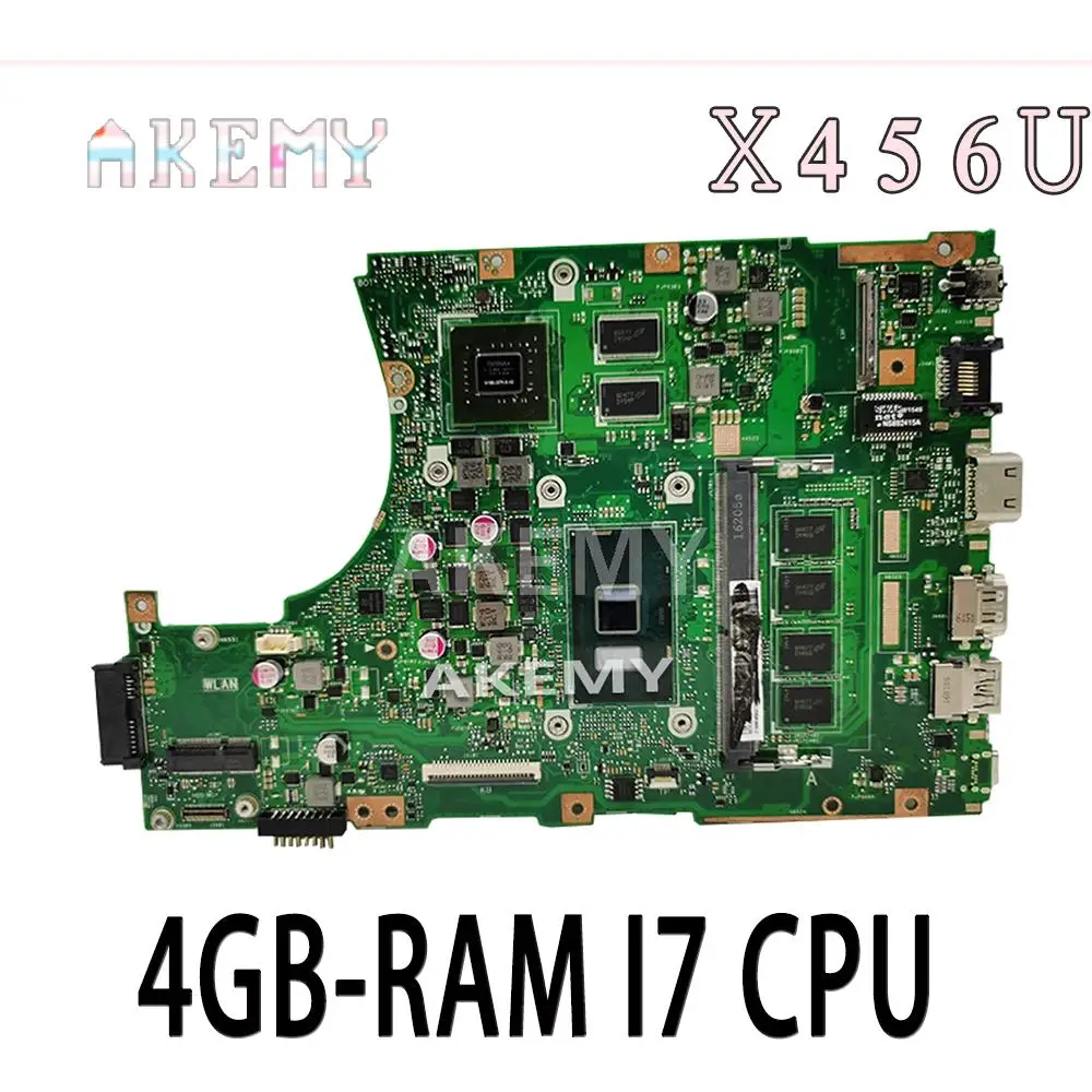 Материнская плата Akemy X456UJ X456UF для ноутбука Asus X456U X456UQ X456UB X456UQK X456UV материнская плата 4GB-RAM I7 процессор GT920M/GT930M DDR3
Материнская плата Akemy X456UJ X456UF для ноутбука Asus X456U X456UQ X456UB X456UQK X456UV материнская плата 4GB-RAM I7 процессор GT920M/GT930M DDR3