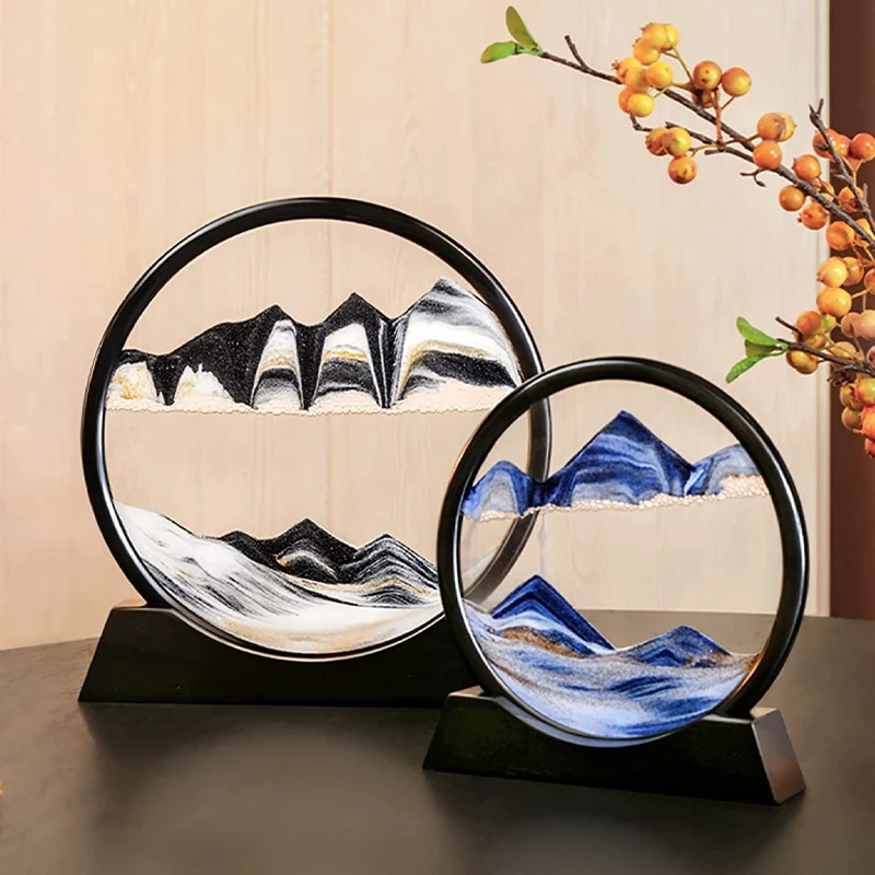Creative 3D Moving Sand Art Picture Round Deep Sea Sandscape In Motion Display Flowing Sand Frame Sand Painting Home Decor
Creative 3D Moving Sand Art Picture Round Deep Sea Sandscape In Motion Display Flowing Sand Frame Sand Painting Home Decor