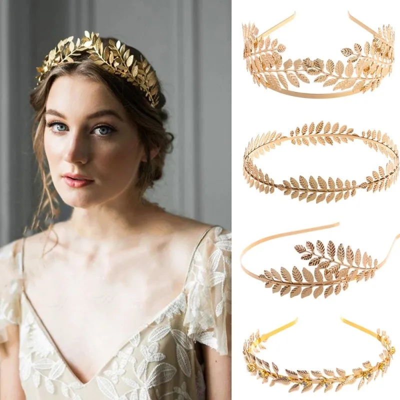 Retro Leaf Hair Bands For Women Girls Greek Crown Hair Hoop Gold Silver Plated Metal Headband Bride Wedding Hair Accessories
Retro Leaf Hair Bands For Women Girls Greek Crown Hair Hoop Gold Silver Plated Metal Headband Bride Wedding Hair Accessories