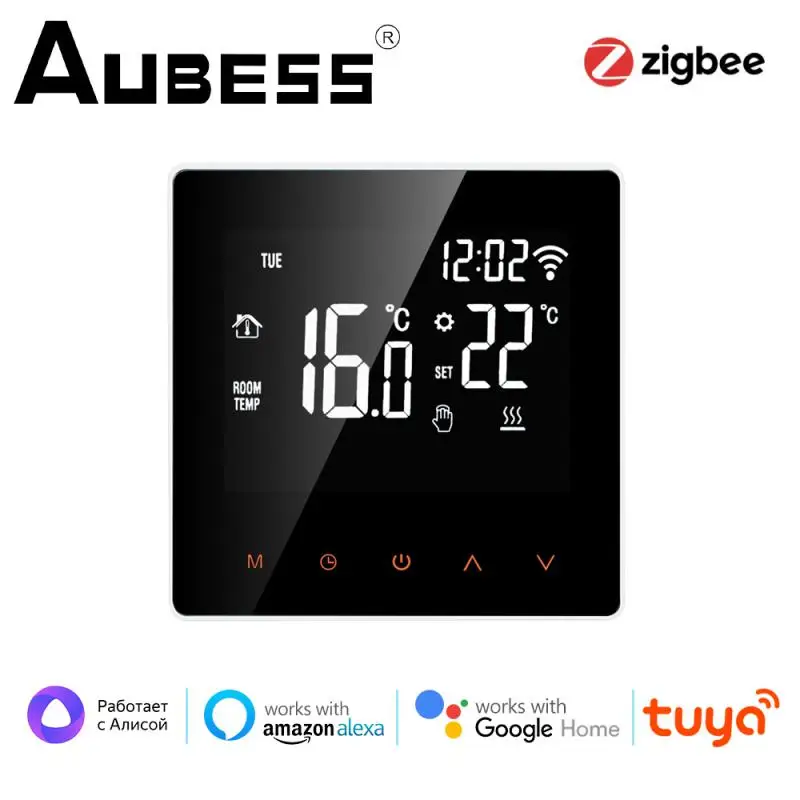 Aubess Tuya Zigbee Smart Thermostat,Electric Floor Heating Water/Gas Boiler Temperature Remote Controller For Google Home,Alexa
Aubess Tuya Zigbee Smart Thermostat,Electric Floor Heating Water/Gas Boiler Temperature Remote Controller For Google Home,Alexa