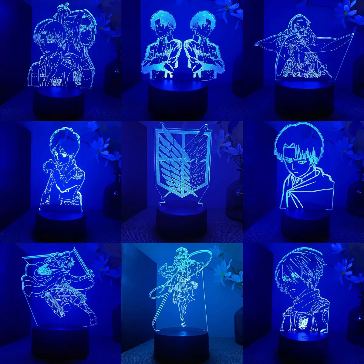 Anime Attack On Titan Lamp Action Figure Wings Of Liberty Shingeki No Kyojin 3D Led Night Manga Gift Color Changing Model Toy
Anime Attack On Titan Lamp Action Figure Wings Of Liberty Shingeki No Kyojin 3D Led Night Manga Gift Color Changing Model Toy