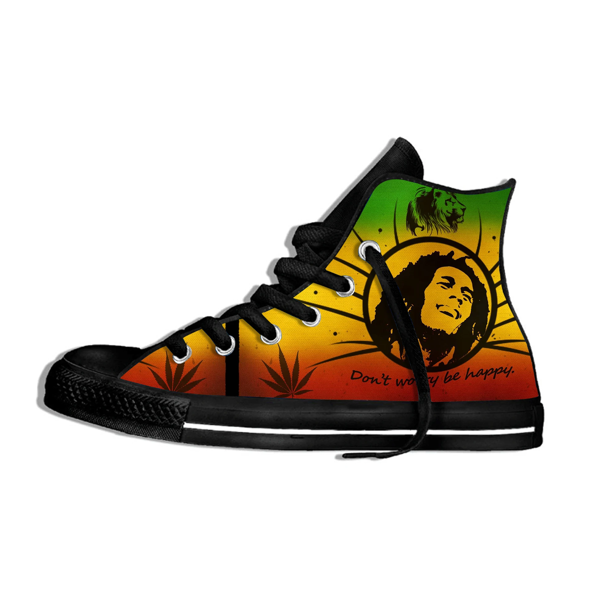 Забавные модные легкие тканевые кроссовки Legend Bob Marley Reggae Star Rasta Music с высоким берцем, повседневные дышащие кроссовки для мужчин и женщин
Забавные модные легкие тканевые кроссовки Legend Bob Marley Reggae Star Rasta Music с высоким берцем, повседневные дышащие кроссовки для мужчин и женщин