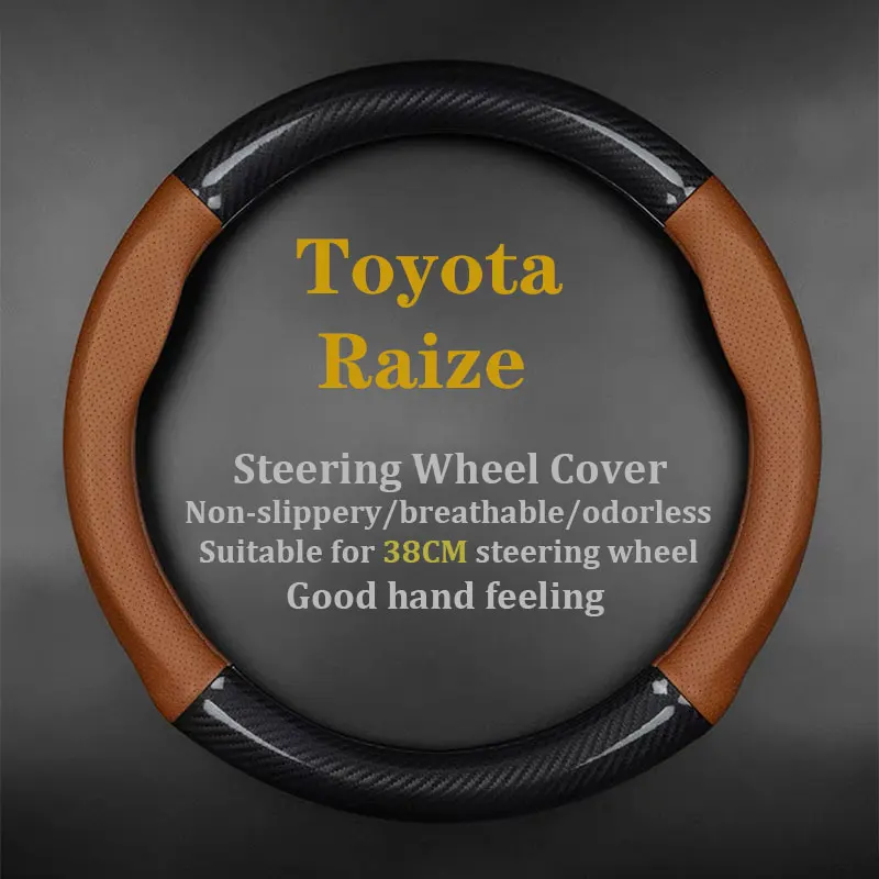 For Toyota Raize Steering Wheel Cover Leather Carbon Fiber Fit GX 2022 2021 2020
For Toyota Raize Steering Wheel Cover Leather Carbon Fiber Fit GX 2022 2021 2020